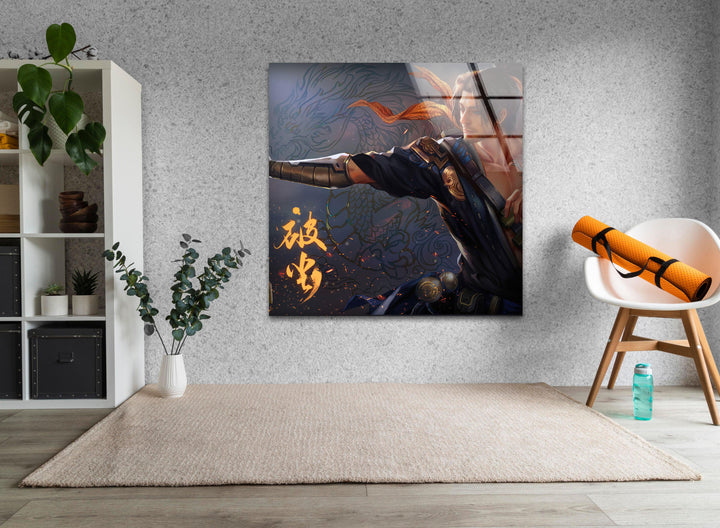 Hanzo Overwatch Art Glaswandkunst