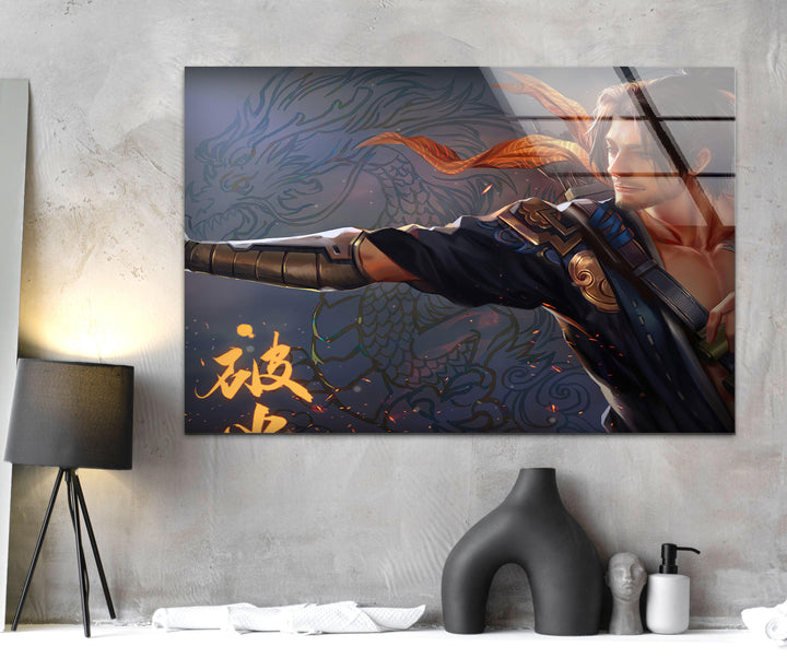 Hanzo Overwatch Art Glaswandkunst