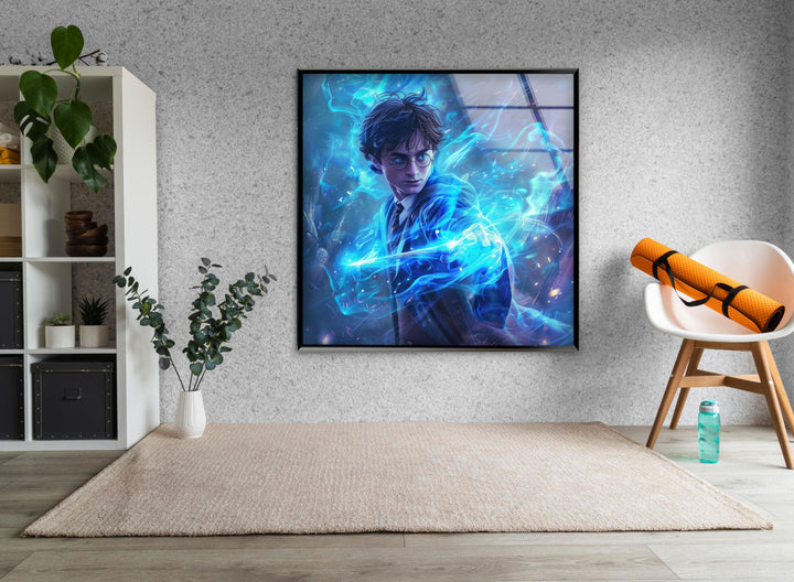 Harry Potter Lightning Glass Wall Art large glass photo prints, glass wall photos
