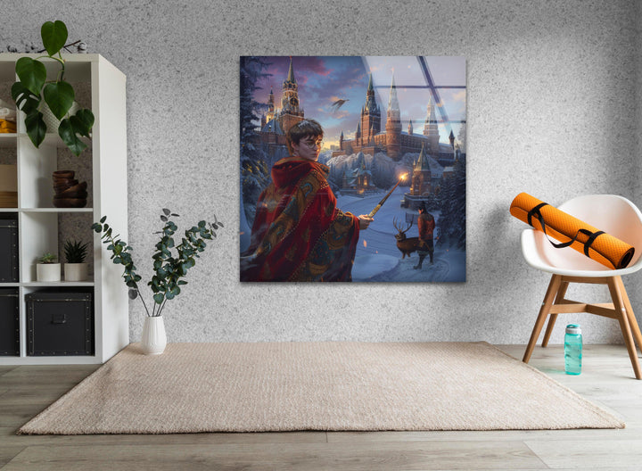 Harry Potter Hogwarts Glass Wall Art, art glass wall art, glass wall art pictures