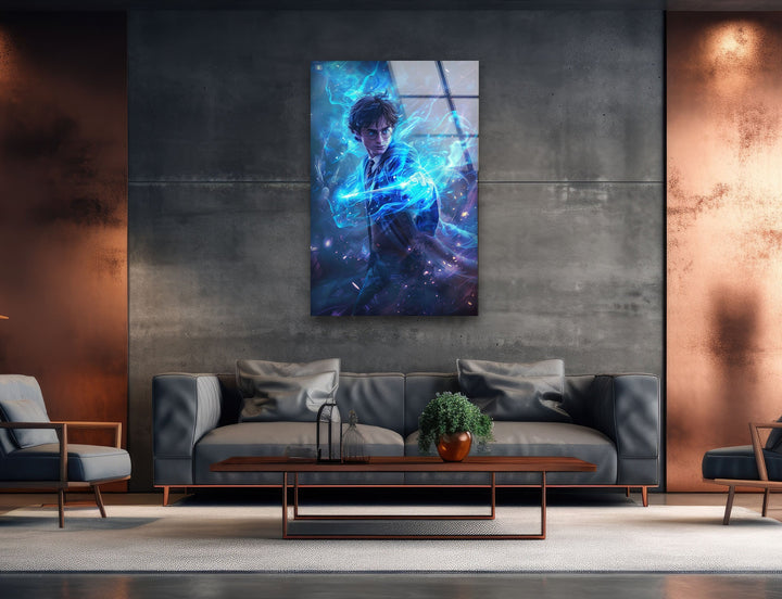 Harry Potter Lightning Glass Wall Art print on glass, glass printed photos
