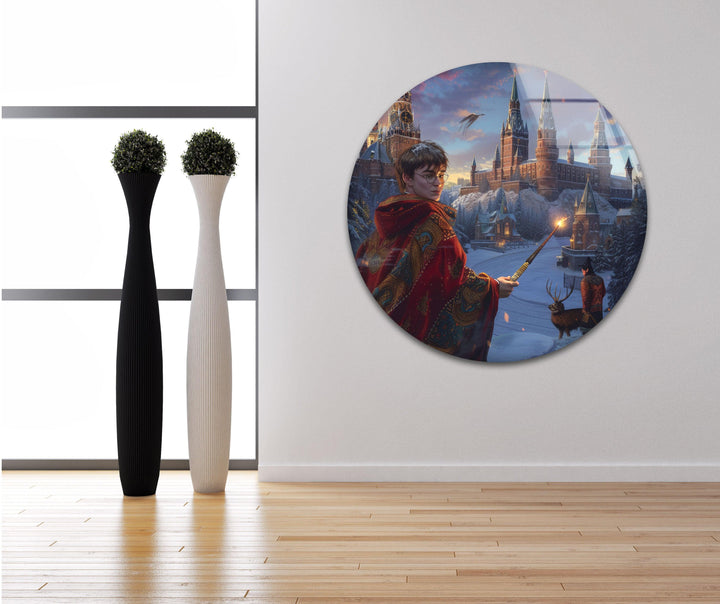 Harry Potter Hogwarts Glass Wall Art, glass pictures for Wall, glass prints wall art