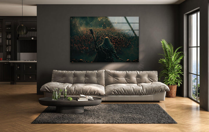Heavy Metal Music Concert Tempered Glass Wall Art - MyPhotoStation