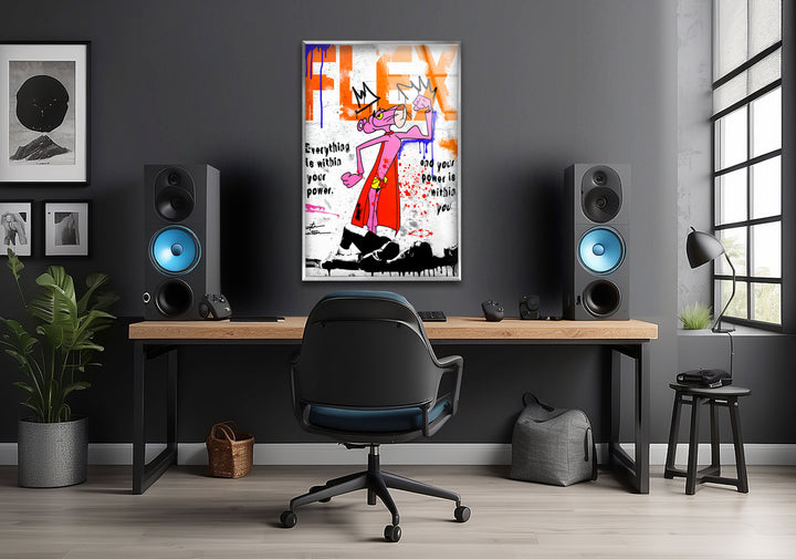 Hero Panther Glass Wall Art large glass photo prints, glass wall photos
