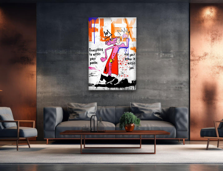 Hero Panther Glass Wall Art custom glass photo prints, large glass prints
