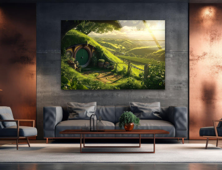 Hobbit House Glass Photo Prints for Wall