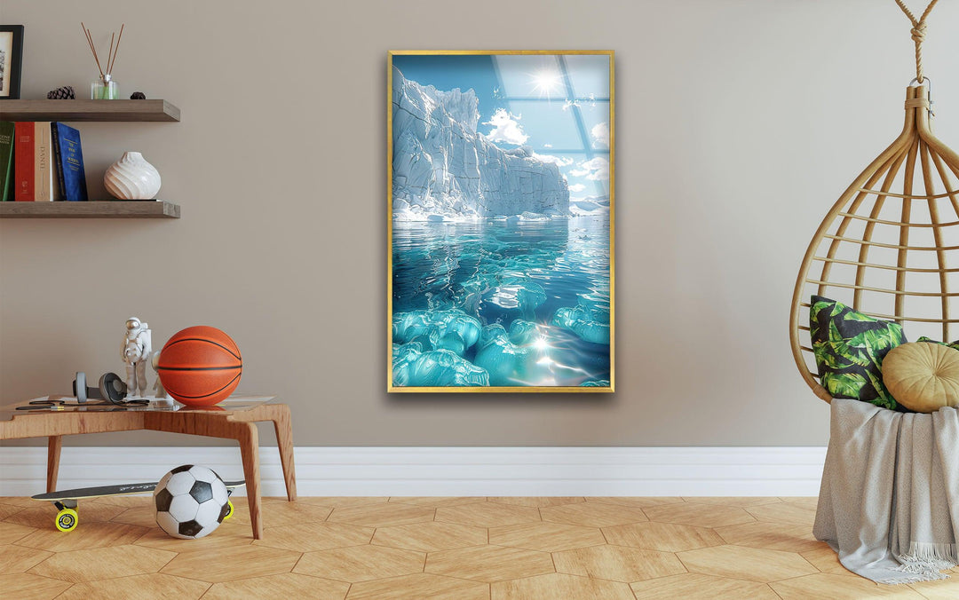 Iceberg Landscape Glass Wall Art art glass wall art, glass wall art pictures
