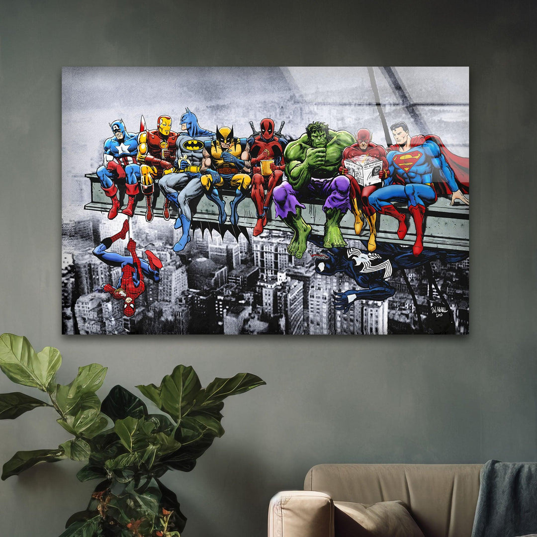 SuperHeroes Glass Wall Art glass pictures for Wall, glass prints wall art
