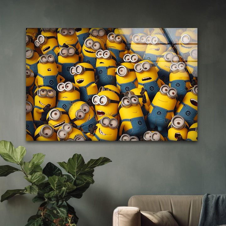 Despicable Me (Minions) Glass Wall Art Glass Printing Wall Art, Print photos on glass
