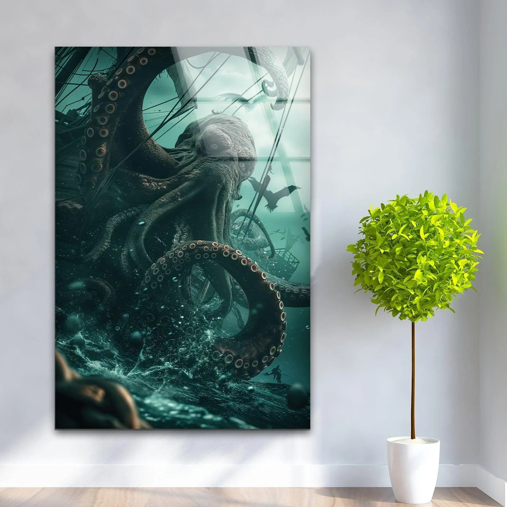 Kraken Attack Wall Art – Legendary Nautical Decor – MyPhotoStation