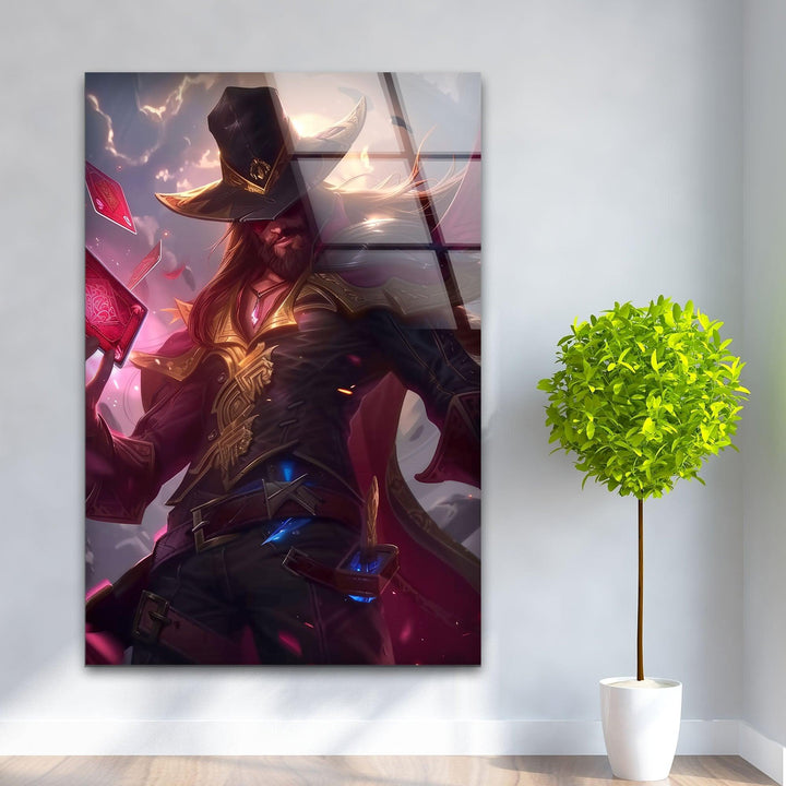 Twisted Fate Glass Wall Art Glass Printing Wall Art, Print photos on glass
