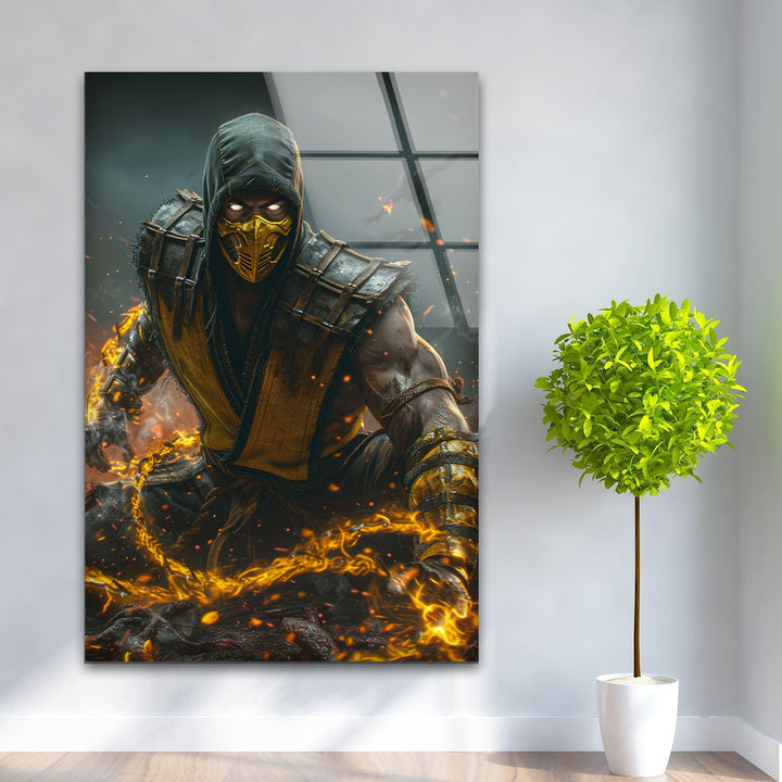 Mortal Kombat Glass Wall Art