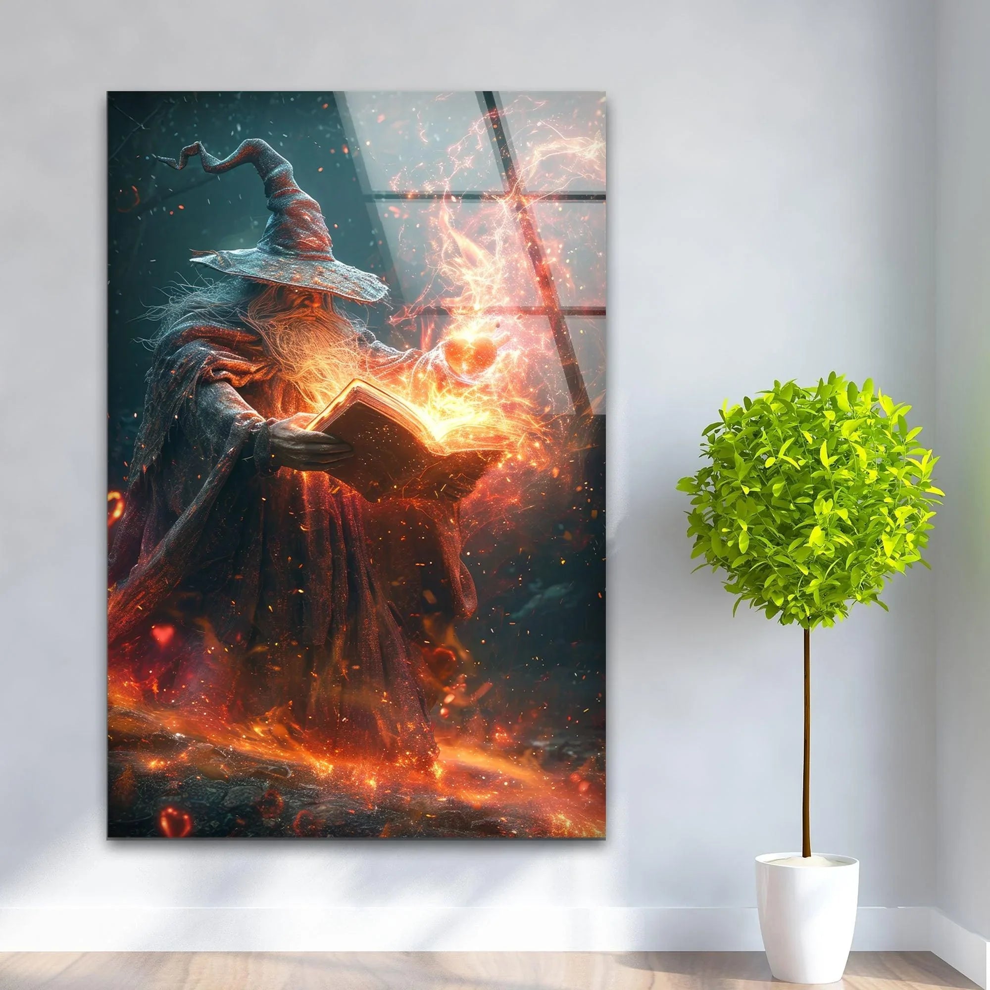 Wizard Casting a Spell Wall Art – Magical Decor – MyPhotoStation