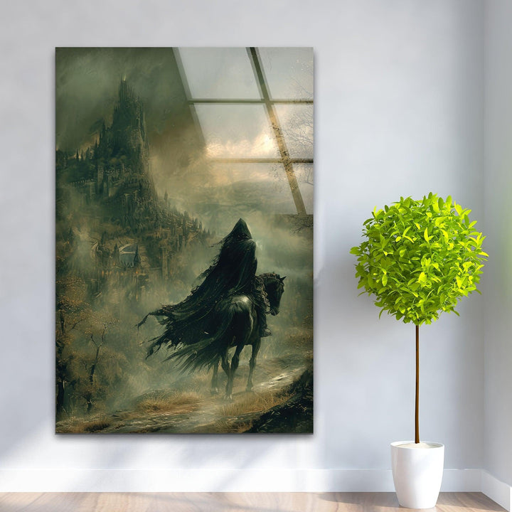 Lord of The Rings Nazgul Glass Wall Art glass art painting, glass art for the Wall
