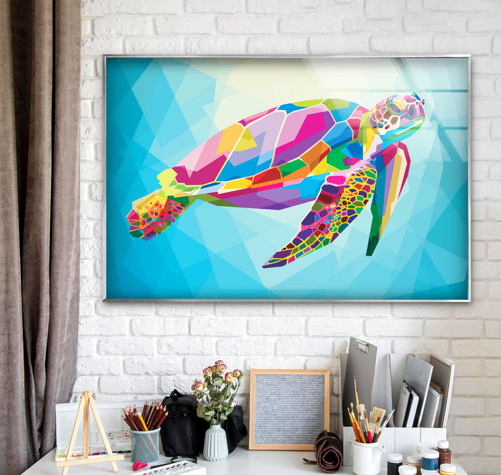 Colorful Caretta Glass Wall Art stained glass wall art, stained glass wall decor