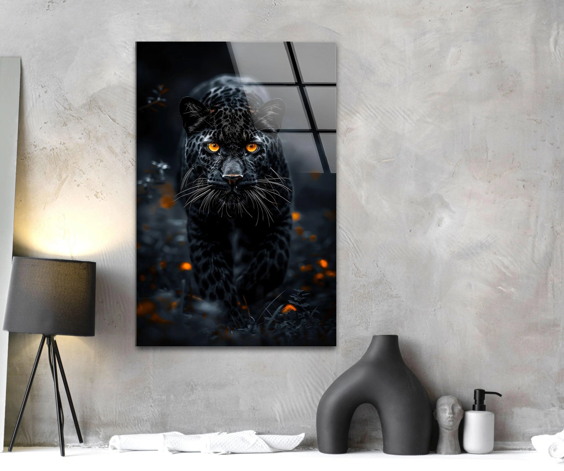 Black Java Leopard Wall Art – Majestic Wild Elegance – MyPhotoStation