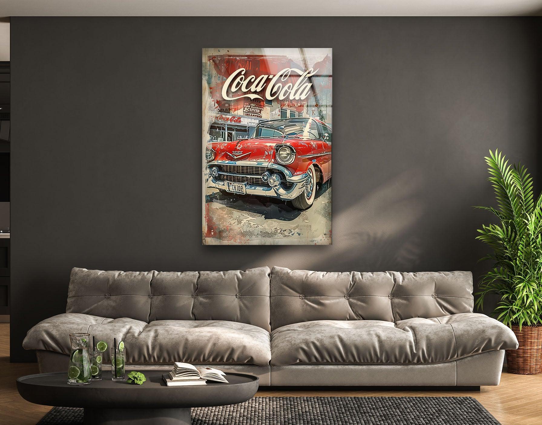 Vintage Coca-Cola Old Car Wall Art – Retro Classic – MyPhotoStation