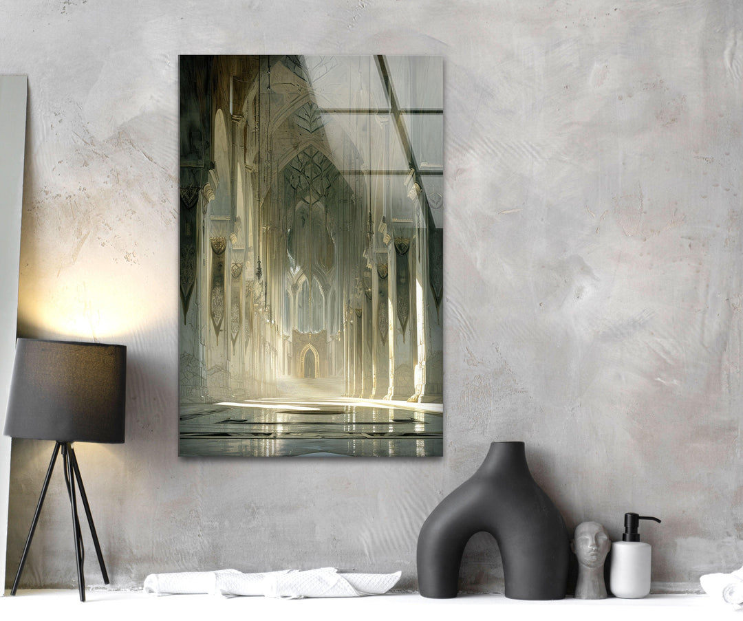 Inside of Minas Tirith Glass Wall Art, Glass Printing Wall Art, Print photos on glass