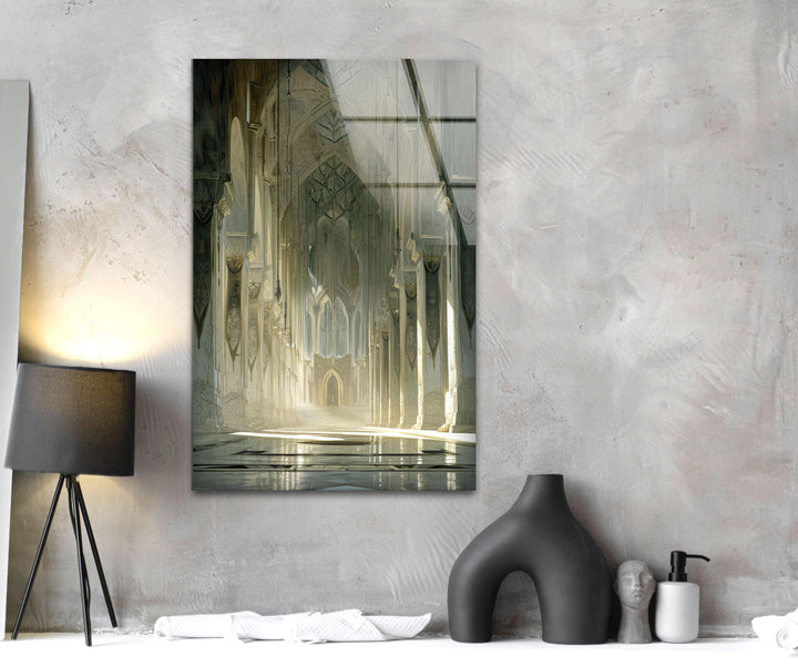 Inside of Minas Tirith Glass Wall Art, Glass Printing Wall Art, Print photos on glass