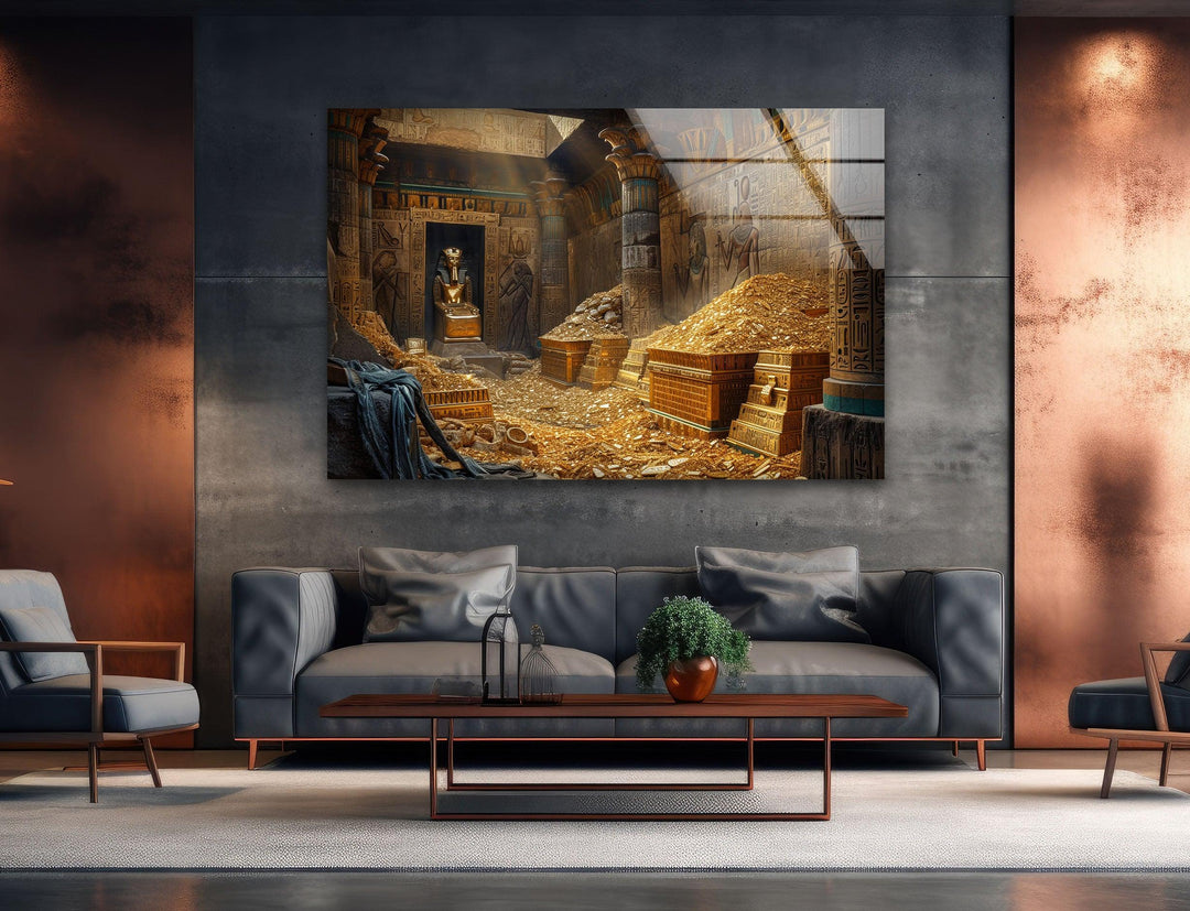 Tomb of Pharaoh Glass Wall Art, Glass Printing Wall Art, Print photos on glass