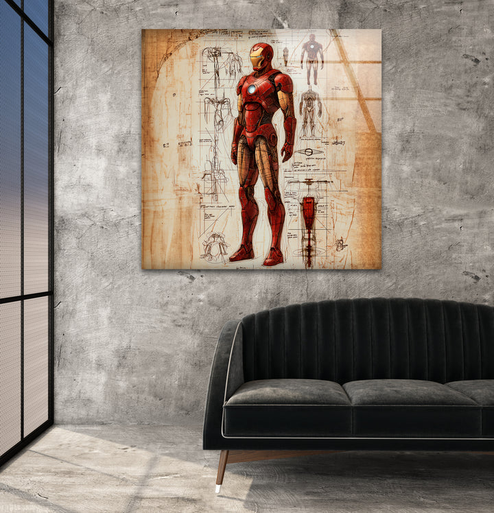 Superheroes artwork highlighting famous characters with vivid colors and imaginative details
