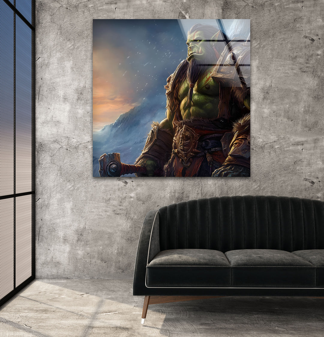 Eye-catching gamer wall decor showcasing intricate gaming art and stunning video game landscapes
