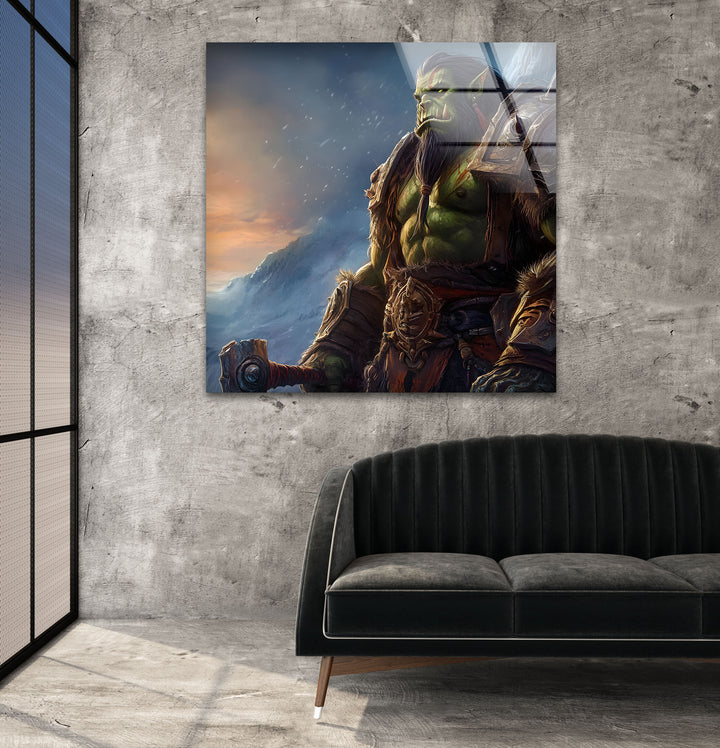 Eye-catching gamer wall decor showcasing intricate gaming art and stunning video game landscapes
