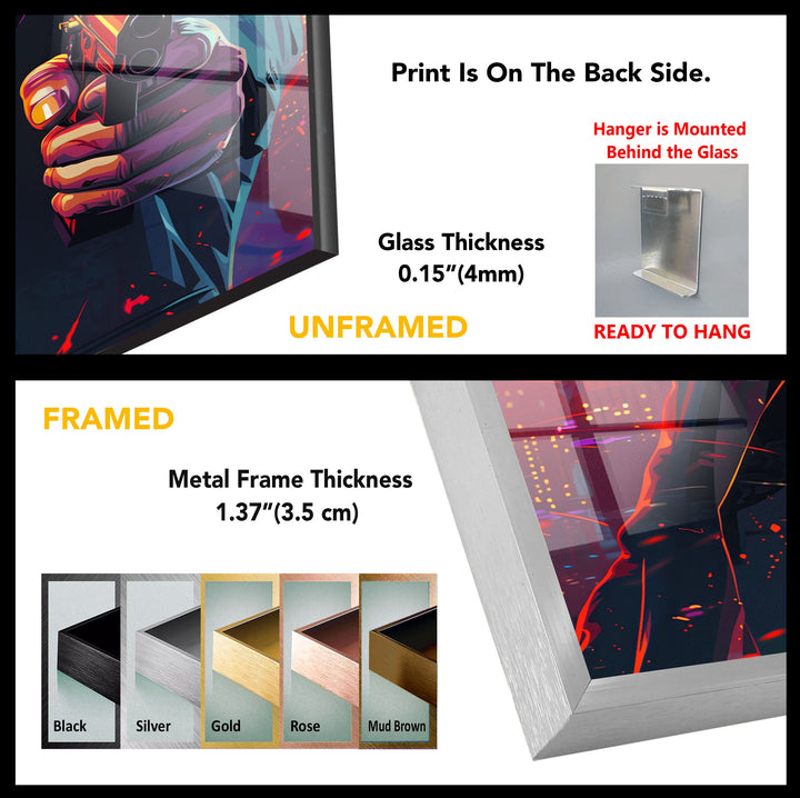 John Wick Art Glass Wall Art