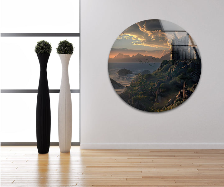 The Witcher Kaer Morhen Glass Wall Art print on glass, glass printed photos

