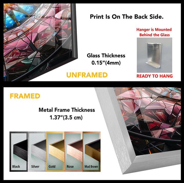 Kaleidoscope Tempered Glass Wall Art - MyPhotoStation