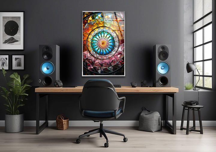 Kaleidoscope Tempered Glass Wall Art - MyPhotoStation