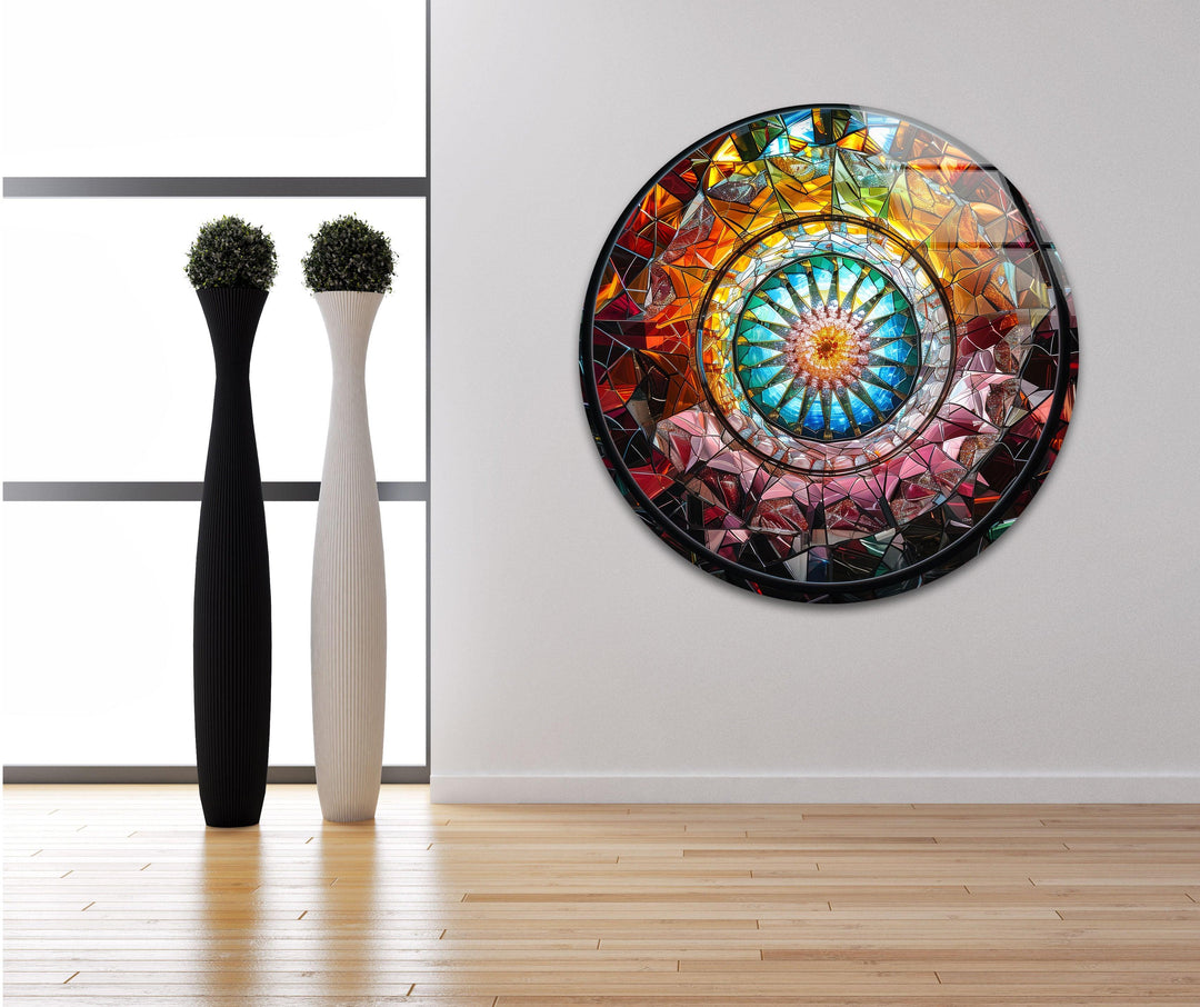 Kaleidoscope Tempered Glass Wall Art - MyPhotoStation