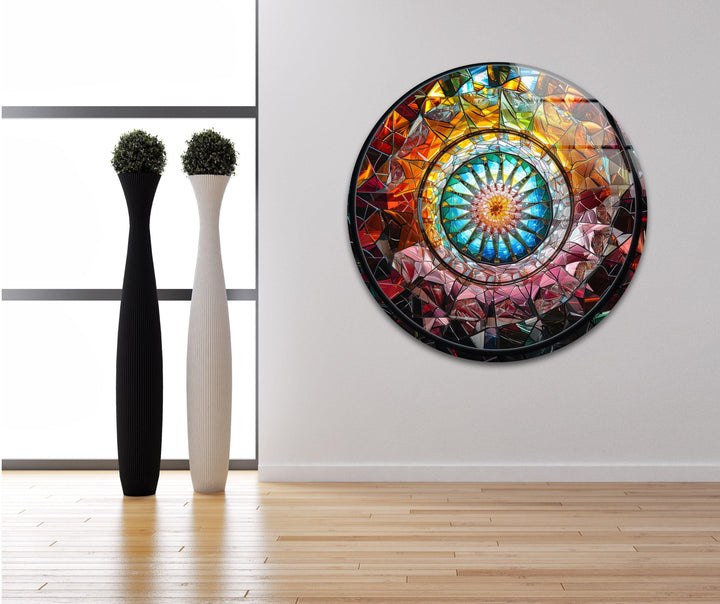 Kaleidoscope Tempered Glass Wall Art - MyPhotoStation