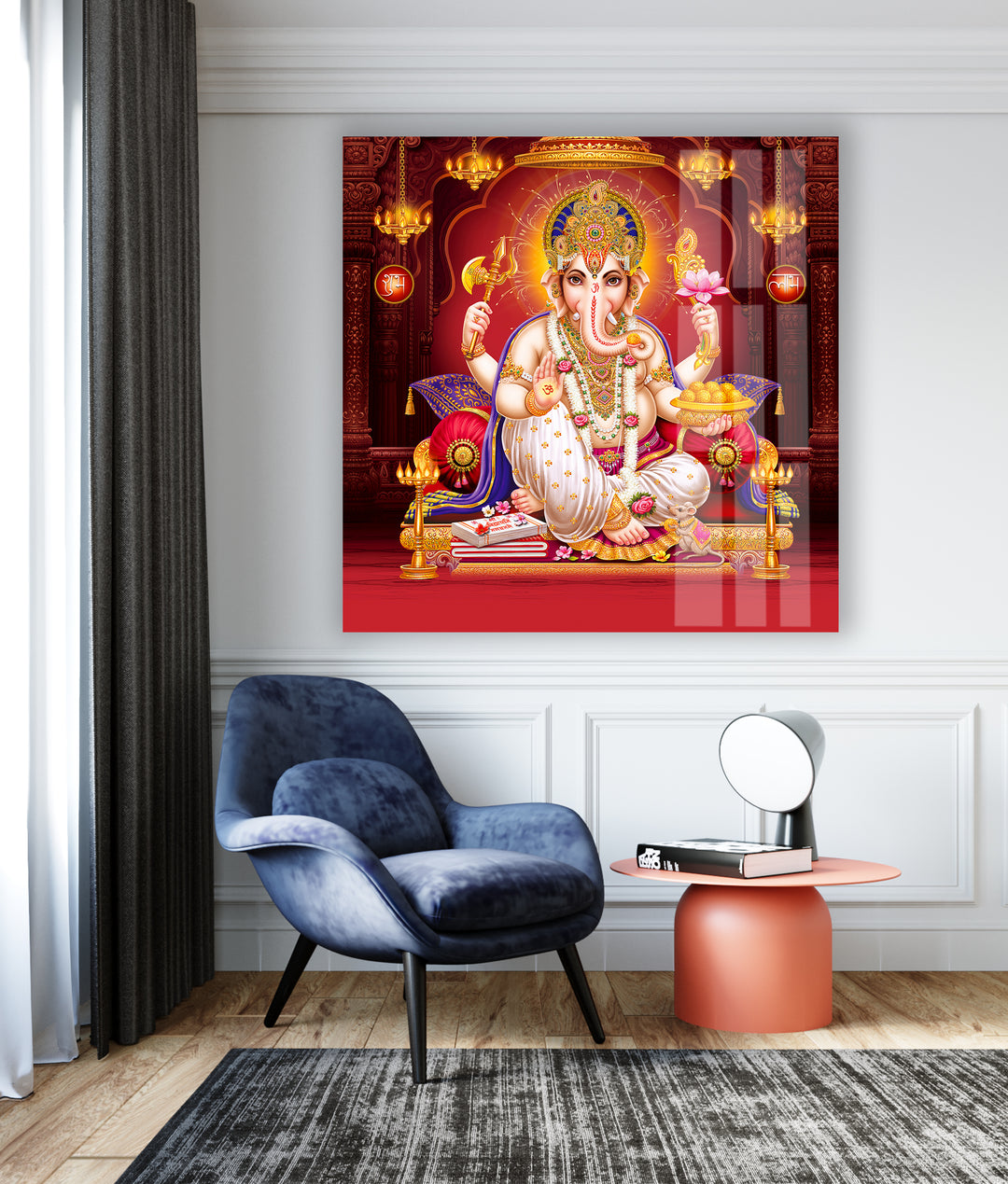 Lord Ganesha Art Glass Wall Art art glass wall art, glass wall art pictures
