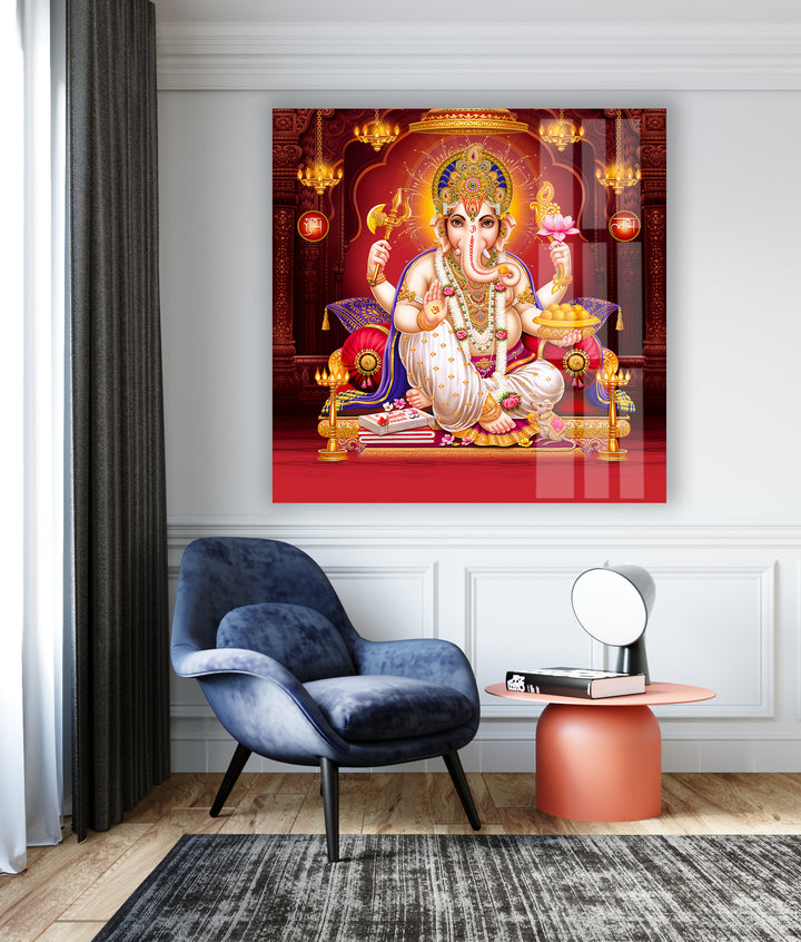 Lord Ganesha Art Glass Wall Art art glass wall art, glass wall art pictures
