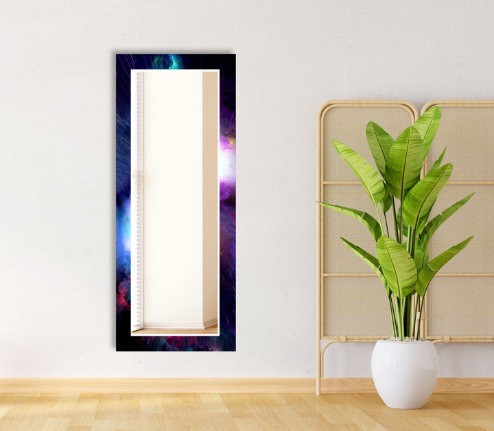 Galaxy Burst Glas-Wandspiegel – Weltraum-Akzent für moderne Häuser