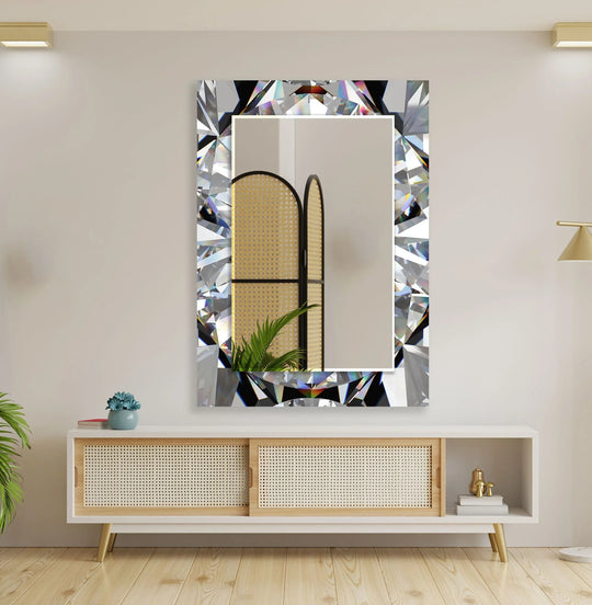 Diamond Wall Mirror Bathroom Wall Mirror
