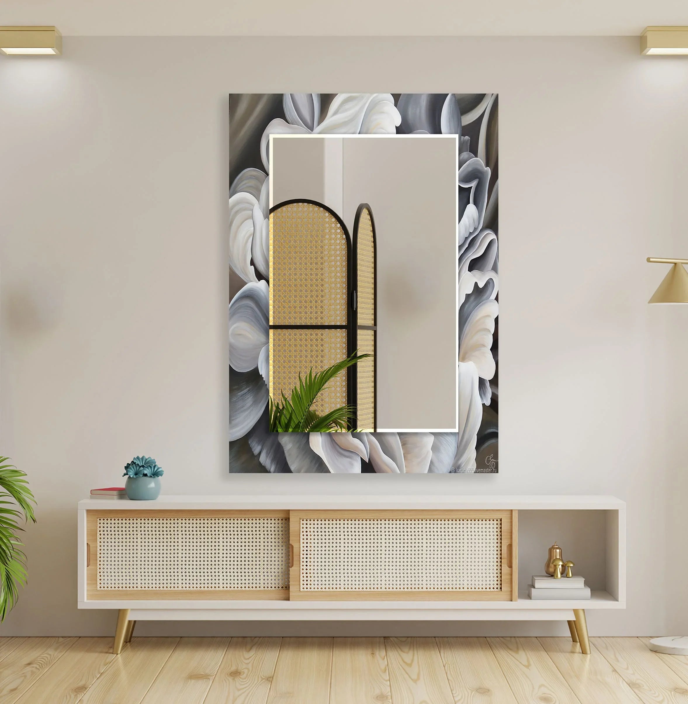 Mirror Art | Mirror Wall Art with Colorful Frames