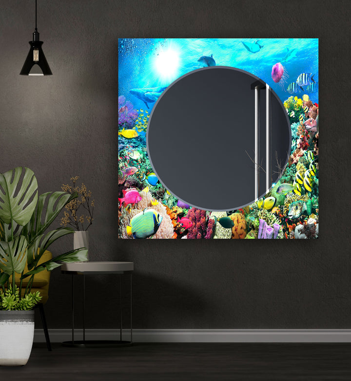 Vividly Undersea Wall Mirror Dining Room Wall Mirror
