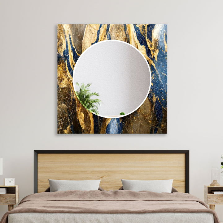 Brown & Gold Marble Wall Mirror huge wall mirror
