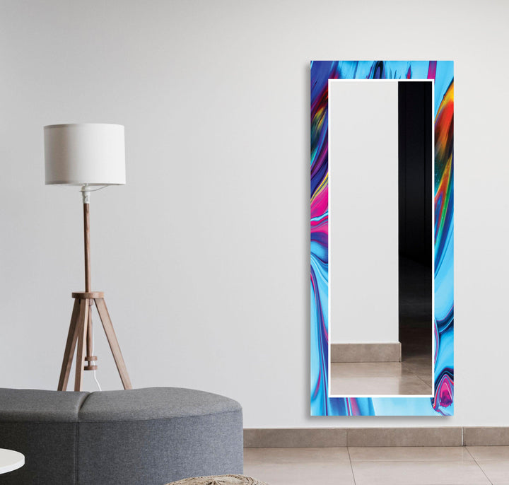 Multicolored Abstract Wall Mirror Small Wall Mirror
