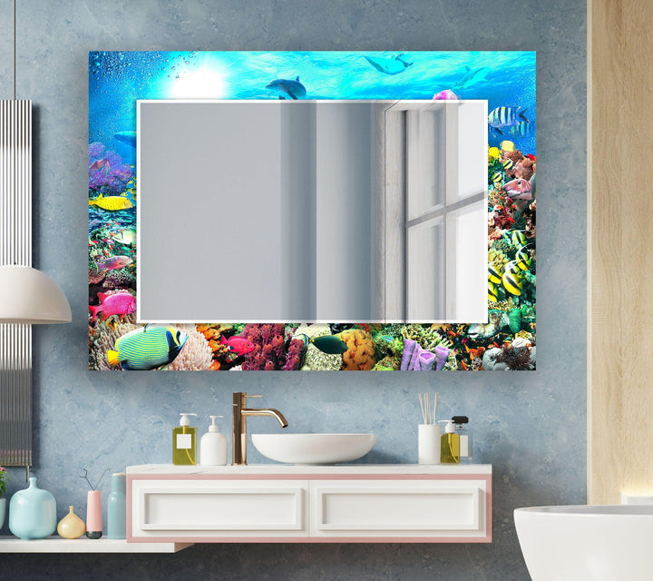 Vividly Undersea Wall Mirror Marble Mirror
