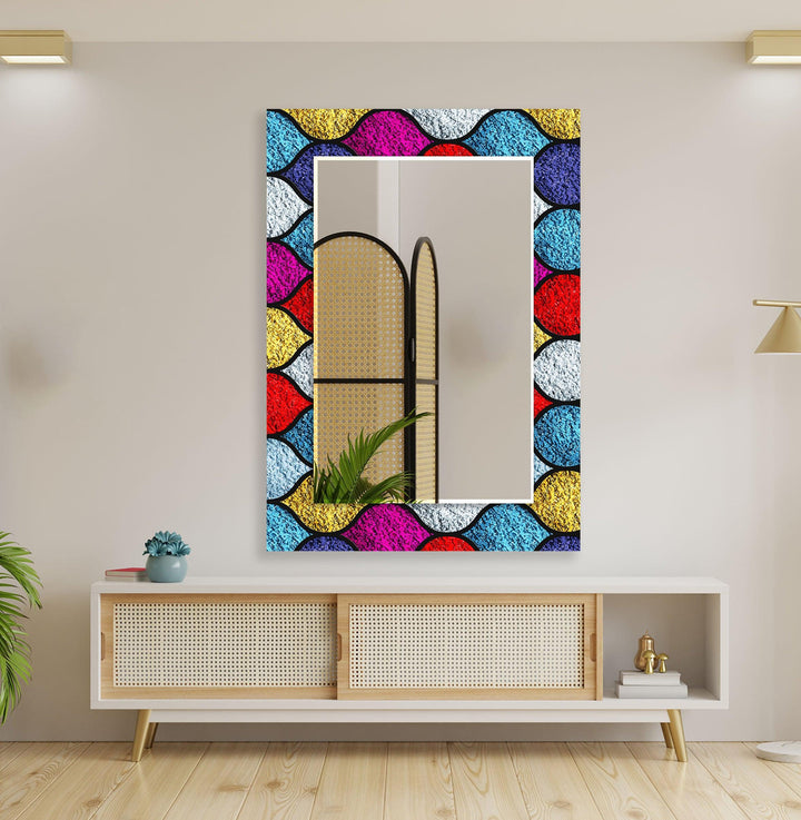 Colorful Stained Wall Mirrors