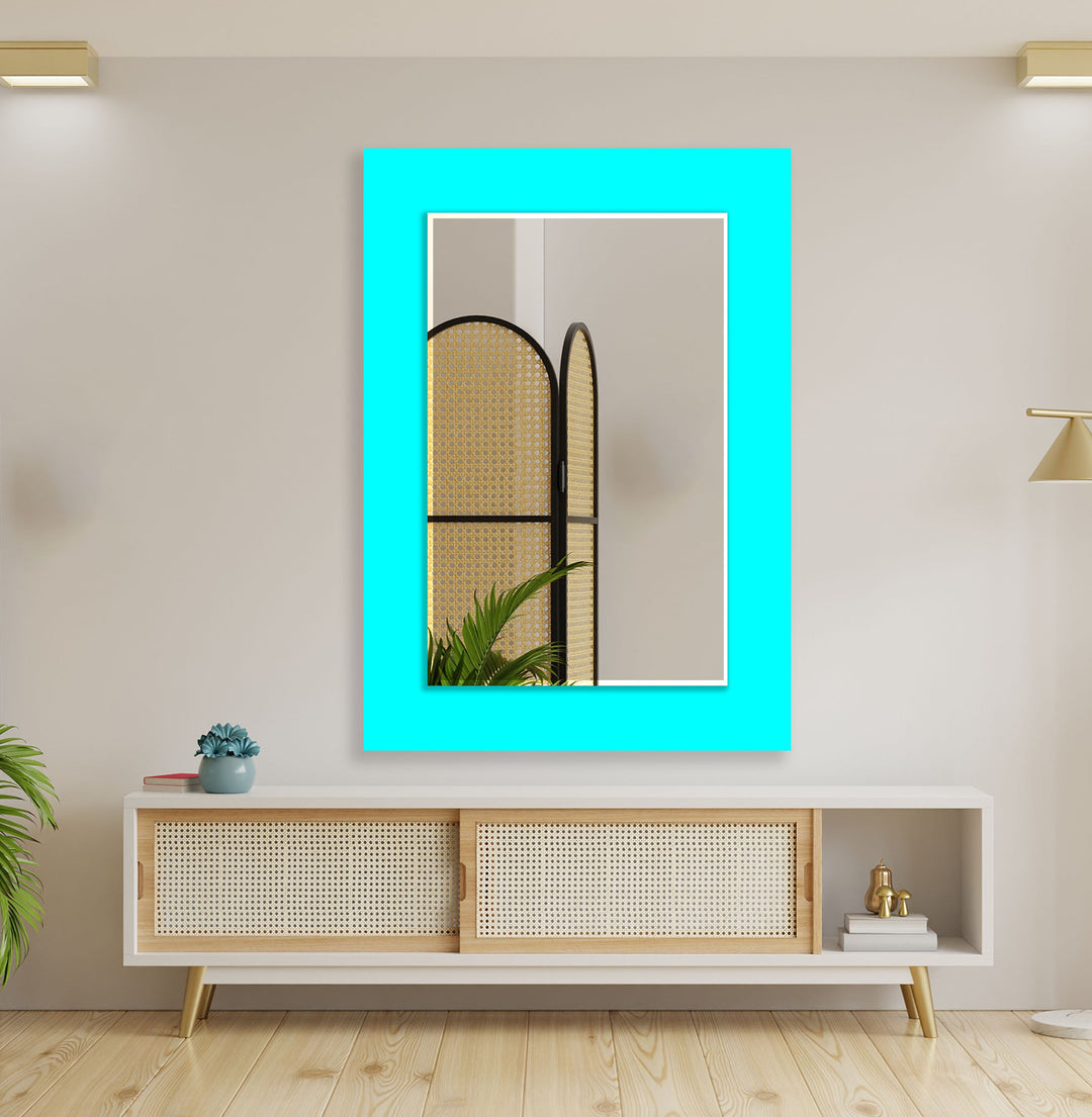 Turquoise Wall Mirror Mosaic Mirror 
