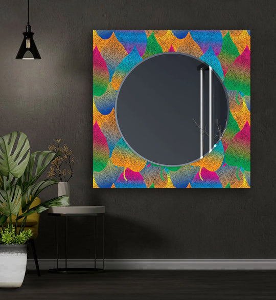 Colorful Leaves Wall Mirrors - MyPhotoStation