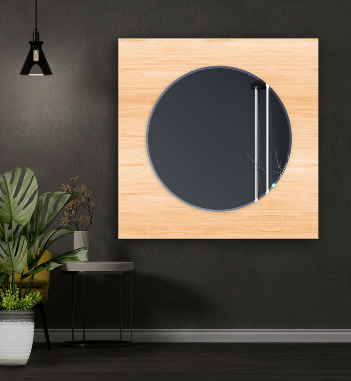Brown Wooden Design Wall Mirrors Huge Wall Mirror

