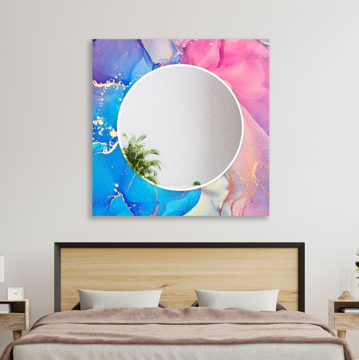 Blue Pink Marble Wall Mirror Green Wall Mirror

