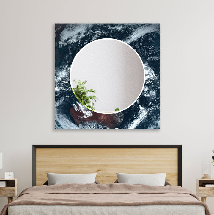 Black & White Wall Mirror Bedroom Wall Mirror
