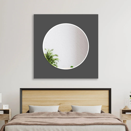 Dark Gray Wall Mirror Entryway Mirror
