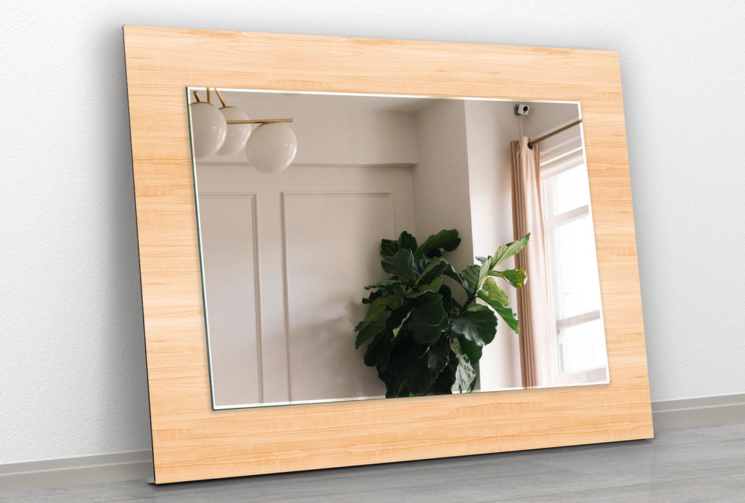 Brown Wooden Design Wall Mirrors Gold Wall Mirror
